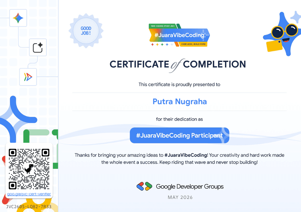 Vibe Coding Study Jam - #JuaraVibeCoding Participant