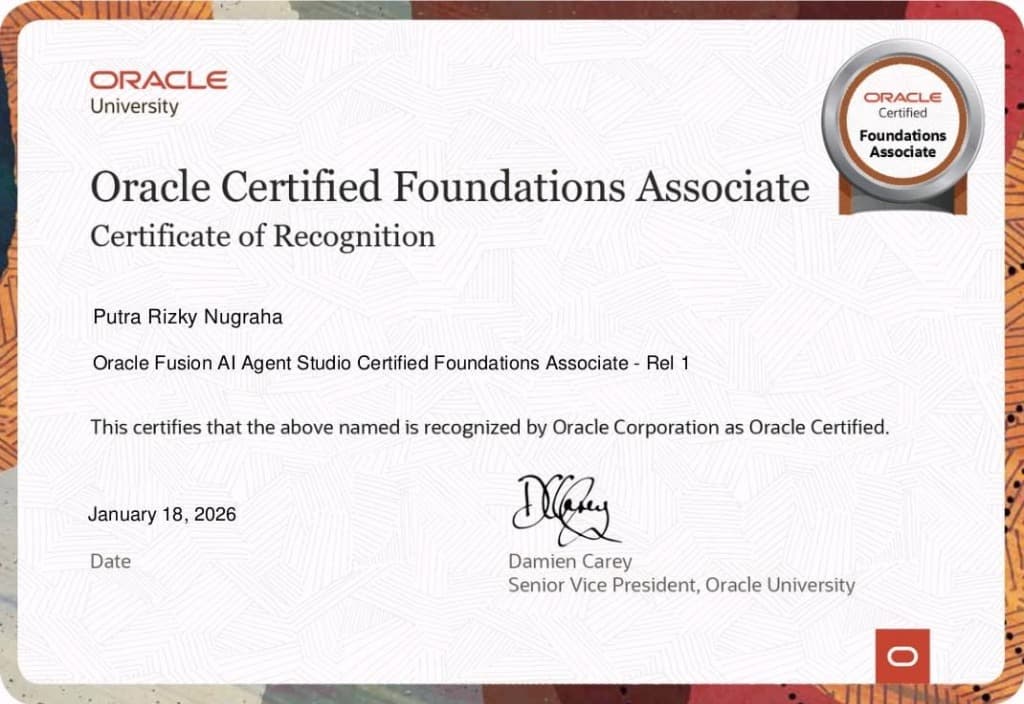 Oracle Fusion AI Agent Studio Certified Foundations Associate - Rel 1